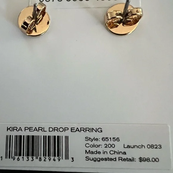 Tory Burch - Kira Pearl Drop Earrings - Rose Gold - NWT - Picture 2 of 4